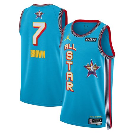 Unisex #7 Jaylen Brown Nike Light Blue 2025 NBA All-Star Game Swingman Player Jersey